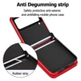 thumbnail image 3 of Allytechgroup Wallet Case for Samsung Galaxy Z Flip 4 with Crossbody Strap, Premium PU Leather Zipper Pocket Shockproof Cards Holder Phone Case for Women Girls, Red, 3 of 8