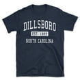 thumbnail image 1 of Dillsboro North Carolina Classic Established Men's Cotton T-Shirt, 1 of 1