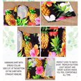 thumbnail image 4 of LA LEELA Men's Hawaiian Shirts Short Sleeve Button Down Shirt Mens Casual Shirts Holiday Tropical Beach Summer Party Shirts for Men Funny S Pineapple, Multicoloured, 4 of 6