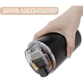 thumbnail image 4 of 12.6 oz Travel Coffee Mug Stainless Steel Vacuum Cup, Leak Proof Reusable Double Walled Coffee Tumbler for Iced and Hot Drinks Black, 4 of 6