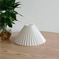 thumbnail image 4 of Cloth Lamp Shade Lampshade Metal Cover Removable Dust- White_28cm, 4 of 8