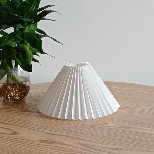 Pantallas de lámpara de tela, Pantallas de lámpara de mesa de , Pantalla para lámpara de mesa Lámpara colgante de piso Blanco_28cm