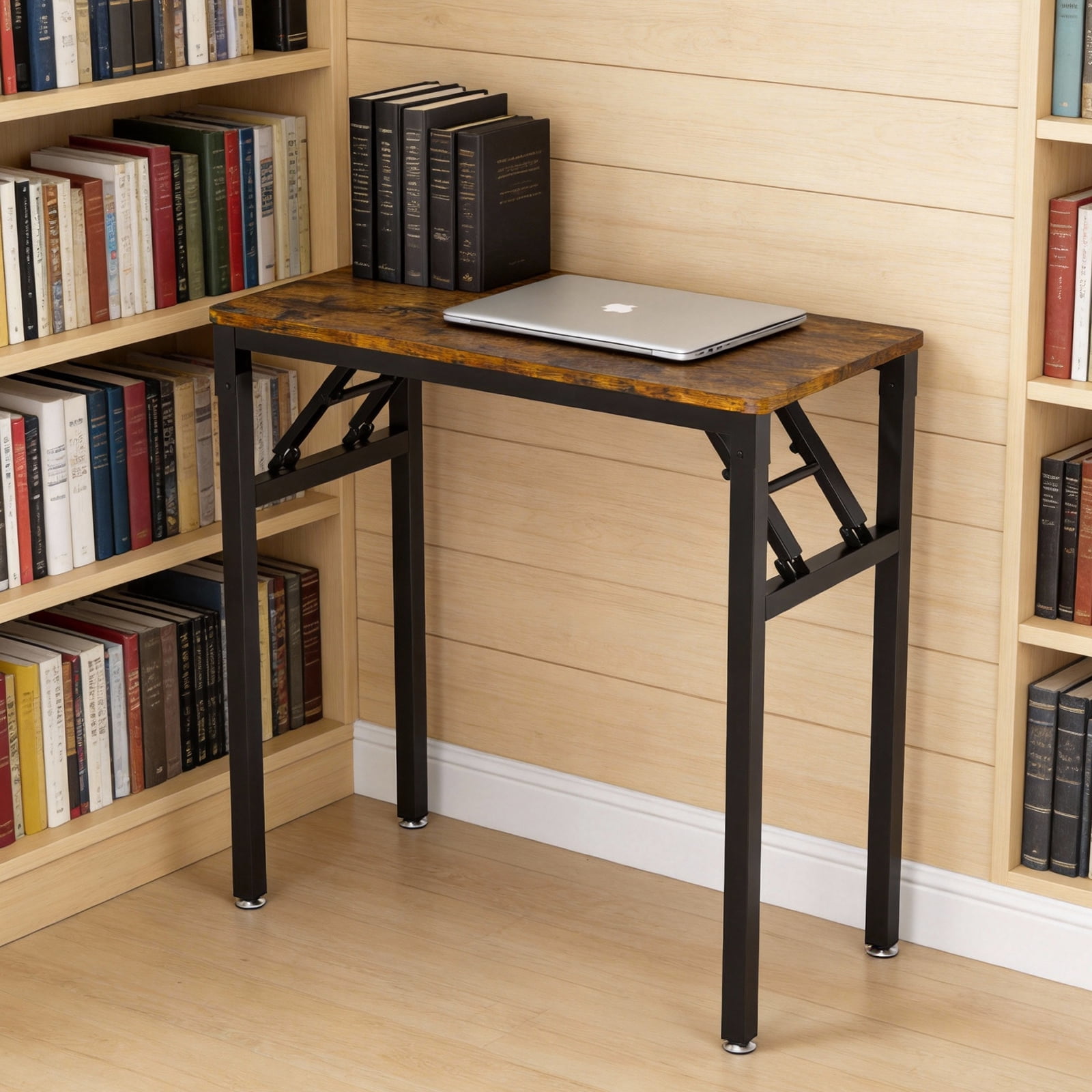 Ktaxon Folding Writing Computer Desk Home Office Study PC Writing Table, Brown