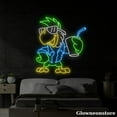 thumbnail image 3 of Glowneon Bird Parrot Hawaii Style Neon Sign, Parrot Led Sign, Beach Club Bar Decor, Parrot Sign, 3 of 5