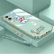 thumbnail image 4 of Funda De Chapado Ultrafina Phoen Para Iphone 13 12 11 Pro Max 6 6s 7 I8 7 + Plus X Xr Xs SE 2020 Doraemon Electroplate Cuadrado Cordón De Silicona Para Teléfono, 4 of 4