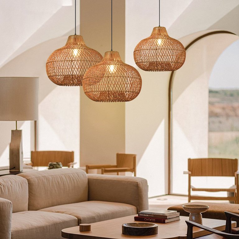 Arturesthome Handmade Rattan Pendant Light - Walmart.com