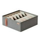 thumbnail image 1 of Inteprter Caja de almacenamiento de ropa de fácil acceso y fácil organización, caja de almacenamiento de ropa y pantalones Almacenamiento y organización del hogar Gris oscuro 6 rejillas, 1 of 6