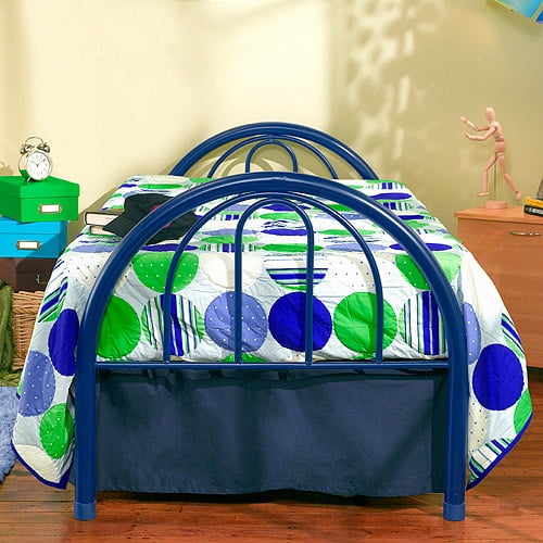 BK Furniture Brooklyn Classic Metal Bed Twin Blue