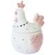 thumbnail image 1 of Egg Storage Jar Ceramic Candy Container Sealed Chicken Shaped Fruit Holder with Lid, 1 of 4