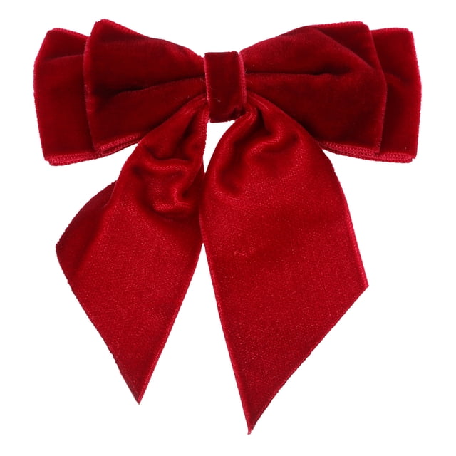 Miangastore Broche Épingle en Velours Rouge Décoration de Fêtes pour Femmes 1Pcs 3.9x3.9x0.8In