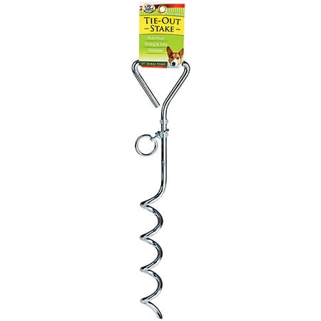 Pet Select Tie-Out Stake - Low Profile - Zinc Steel