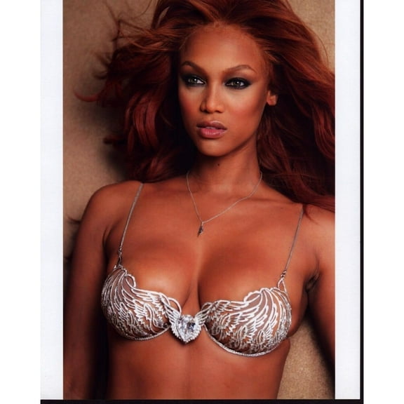 Tyra Banks In Silver Wing Bra Photo Print (8 x 10) - Item # MVM05271