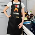 thumbnail image 3 of 2 Pack Adjustable Bib Apron with 2 Pockets - Stylish Black Apron Featuring ' I ❤️ CAL TORNA ' Mountain Graphic Design - Perfect for Cooking BBQ and Chef Use for Men and Women, 3 of 6