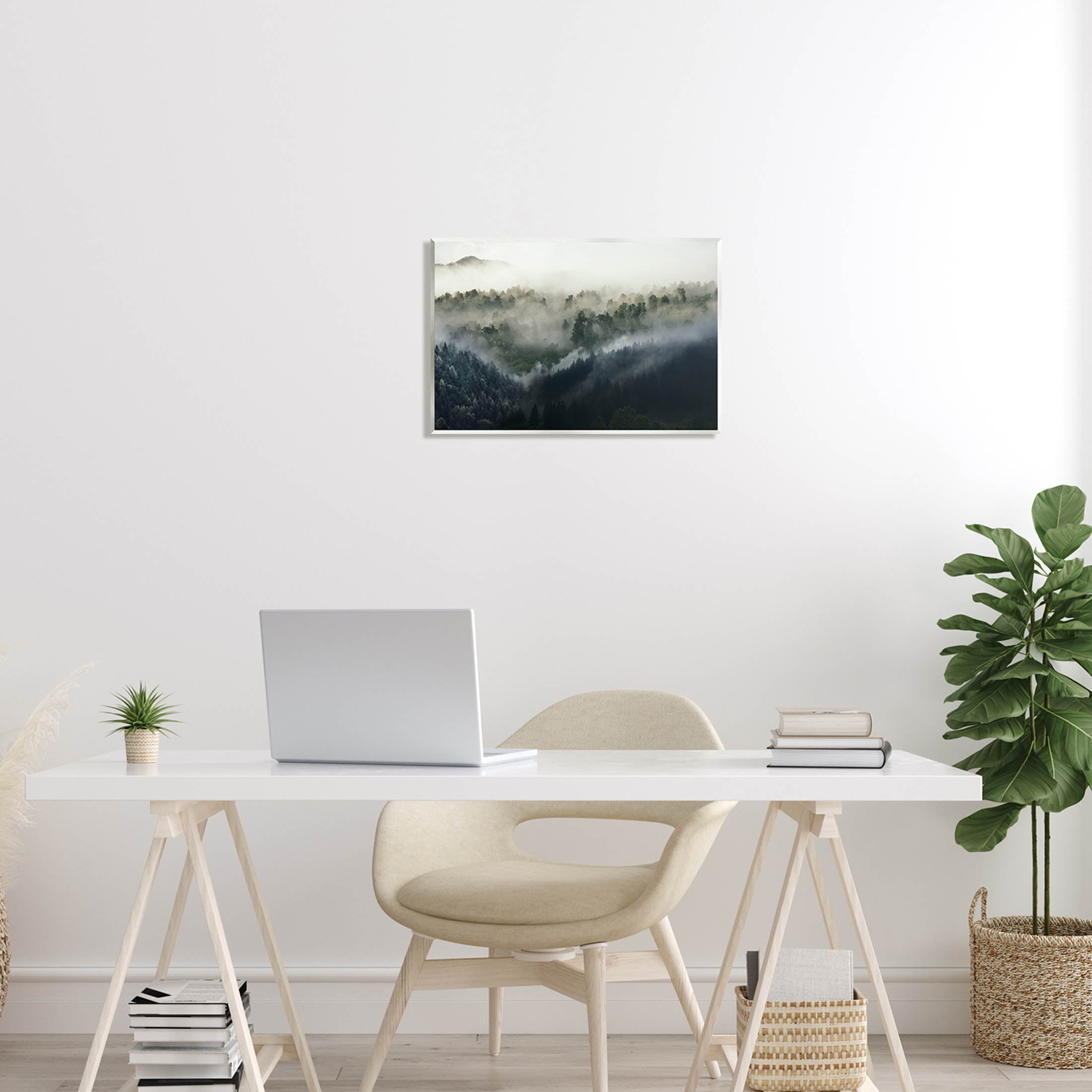 Stupell Industries Foggy Green Mountain Peaks Photograph Unframed Art Print Wall Art, Design by Ziwei Li