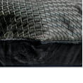 thumbnail image 2 of The HomeCentric Decorative Black 22"x22" (55x55 cm) Throw Pillows, Faux leather Textured, Basket Weave, Solid, Metallic Throw Pillows For Couch, Solid Pattern Modern Style - Tanner Black, 2 of 5