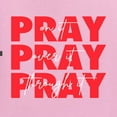 thumbnail image 6 of Wild Bobby, Pray On It Pray Over It Pray Through It Inspirational/Christian Men Graphic Tee, Light Pink, Small, 6 of 6