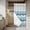 Multicolor, variant on Teal Blue Stripes Ombre No Hook Shower Curtain Waterproof,Bathroom Curtains with Snap in Liners and See Through Top Window,Gradient White Geometric Ocean Wave Hotel Bathtub Curtains Shower 54"Wx78"L