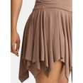 thumbnail image 4 of Madden NYC Women's Ruched Strapless Handkerchief Mini Dress, Sizes XXS-XXL, 4 of 5