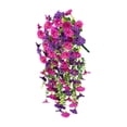 thumbnail image 3 of Guirnalda de flores artificiales colgantes con forma de lágrima de primavera que no se decolora. Rose rojo morado, 3 of 9