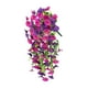 thumbnail image 3 of Plantas colgantes artificiales que nunca se marchitan, decoración para interiores y exteriores para el patio trasero. Rose rojo morado, 3 of 9