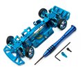 thumbnail image 1 of Vogacara 1/28 RC Car Metal Upgrade marco modificado conjunto de montaje de vehículo accesorios reemplazo para WLtoys 284131 K969 K979 K989 K999 Kits de construcción modelo Azul, 1 of 6