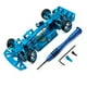 thumbnail image 1 of Tholdsy 1/28 RC Car Metal Upgrade marco modificado conjunto de montaje de vehículo accesorios reemplazo para WLtoys 284131 K969 K979 K989 K999 Kits de construcción modelo Azul, 1 of 6