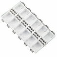 thumbnail image 3 of serony 12 Grids Manicure Tool Box Organizer PVC Nail Tool Storage Box DIY Nail Art Container, White Bottom, 3 of 6