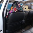 thumbnail image 5 of Uourmeti Front Seat Cover Machine Washable Microfiber, Compatible with Van Truck Seat, for Cars Trucks SUVs, Floral Butterfly Print, 5 of 7