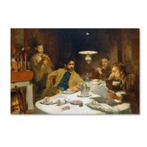 Willard Metcalf 'The Ten Cent Breakfast' Canvas Art