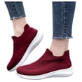 thumbnail image 3 of Eashery Sport Shoes for Women Tennis Sneakers Breathable Womens Shoes Heels Red 40, 3 of 5