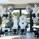 thumbnail image 5 of Kit de arco de globos de confeti azul marino plateado y blanco, 120 piezas 12 pulgadas Kit de arcos de guirnalda de látex de 10 pulgadas y 5 pulgadas para graduación, cumpleaños, boda, anive, 5 of 5