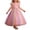 A-Light Pink655, variant on Girls Long Dress Bow Party Pageant Tutu Rainbow Maxi Dress Carnival Dance Performance Ball Gowns For Kids 7-12 Years Versatile Dresses