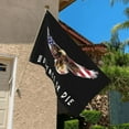 thumbnail image 6 of Live Free Or Die American Flag With Bald Eagle Flag 3x5 Ft With Two Brass Grommets, Double Stitched Vivid Color Anti Fading, 6 of 8