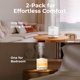 thumbnail image 2 of Homvana - Humidificadores pequeños para recámara, 2 paquetes de 1,8 l de niebla fría humidificador de relleno superior para guardería, difusor de aceite esencial, 3 en 1 para plantas domésticas, 2 of 5