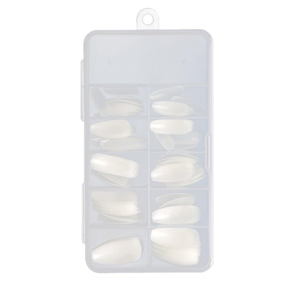 Acrylic Coffin False Nails Kit 100Pcs Long Full Cover Tips for DIY Gel Art Manicure Designs 100PCS