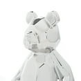 thumbnail image 5 of 8", 7"H Silver Porcelain Handmade Bear Sculpture, by CosmoLiving by Cosmopolitan (2 Count), 5 of 10