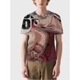 thumbnail image 2 of T-shirt round neck Role Pattern loose short sleeve C63, 2 of 5