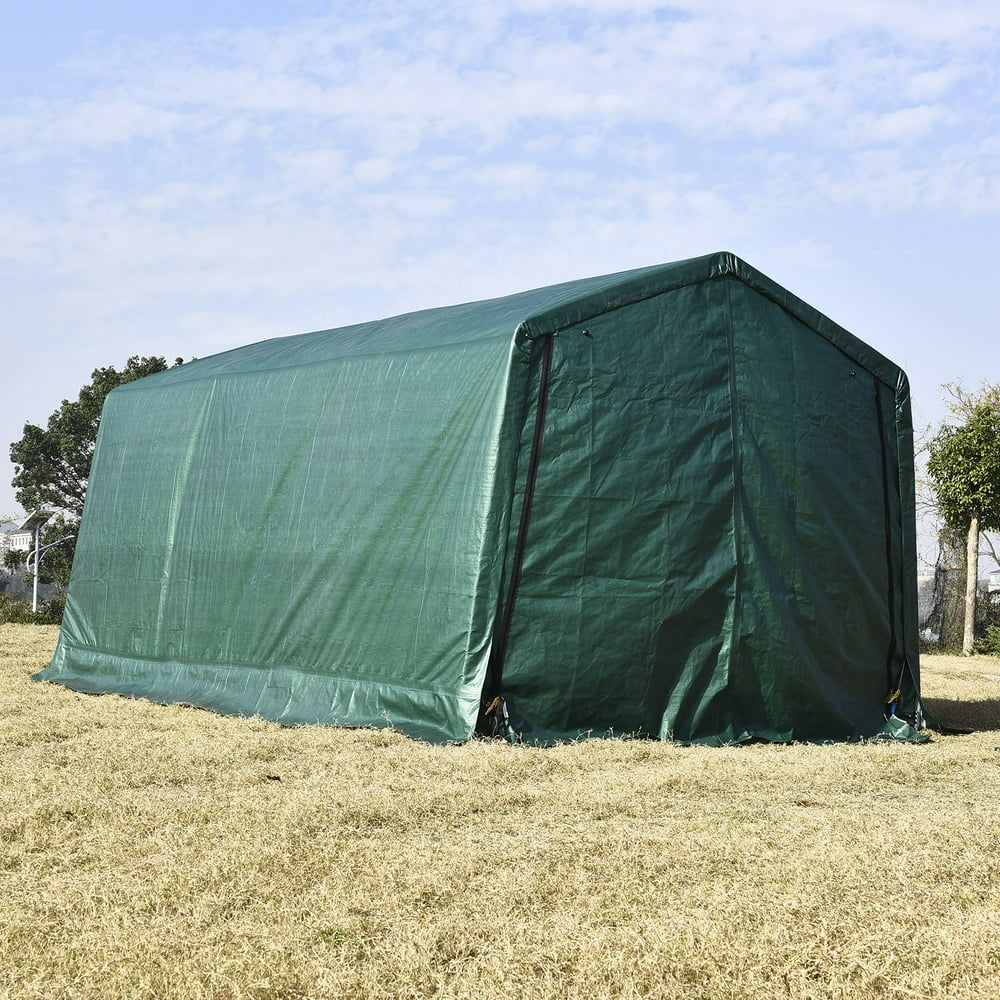 10x15x8ft Portable Heavy Duty Carport, Car Canopy Shelter Garage
