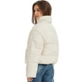 thumbnail image 2 of Women's Cropped Puffer Jacket Long Sleeve Lightweight Quilted Winter Jacket Packable Coats, 2 of 6