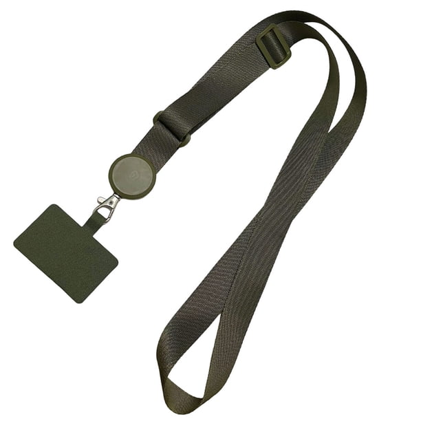 Bearachild Cordones universales para teléfono, parche cruzado para viaje, portátil, ajustable, para teléfono móvil, antipérdida, para colgar Teléfono y Comunicación Verde