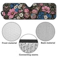 thumbnail image 6 of Uorisanigo Windshield Sun Shade for 2018-2024 Jeep Wrangler JL JLU & Gladiator JT, Folding Butterfly Flowers Sunshade Heat Shield Front Window Visor Shade, Aluminum Foil Film Structure, 6 of 7