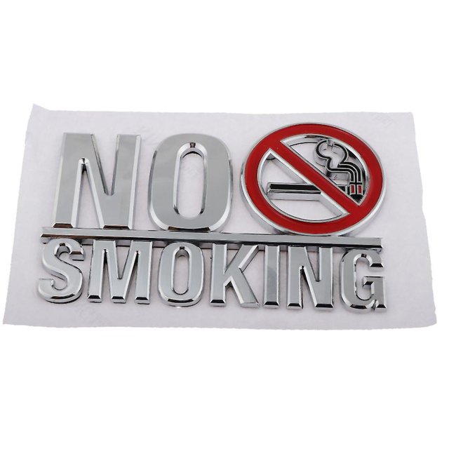 No Smoking Abs Self Adhesive Sign