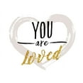 thumbnail image 2 of Lula Bijoux and Company 14x12 Black Ornate Wood Framed with Double Matting Museum Art Print Titled - You are Loved, 2 of 4