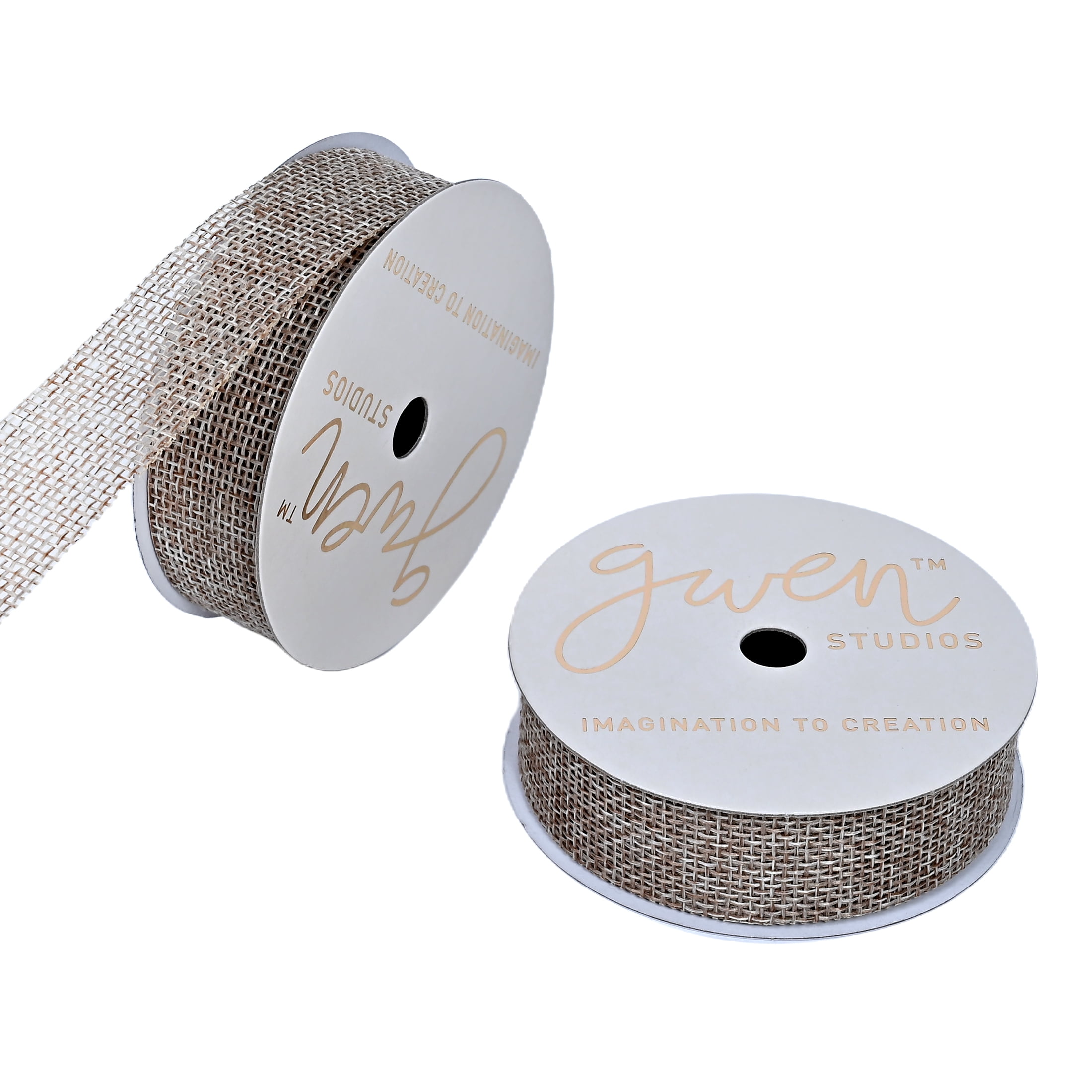 Gwen Studios 7/8" Natural Saddle Ribbon, 3 Yards