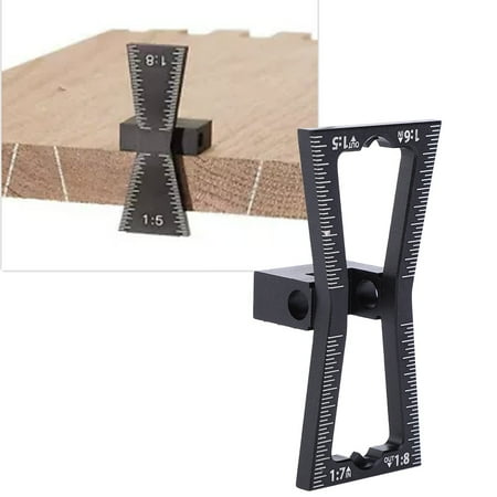 

Dovetail Scribing Gauge Aluminum Dovetail Joint Scriber Marker Marking Gauge Woodworking Guide Tool