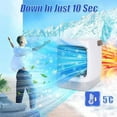thumbnail image 3 of ChiIIweII 2.0 Portable Air Conditioners, ChiIIweII Portable Air Cooler, Mini Swamp Coolers with Humidifier with 3 Speed & 7 LED Light for Bedroom Home Room (White), 3 of 7