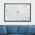 thumbnail image 2 of wall26 Framed Canvas Print Wall Art Vibrant Bright White Peacock Bird Feathers Nature Animals Photography Realism Rustic Scenic Landscape Colorful for Living Room, Bedroom, Office - 16"x24", 2 of 5