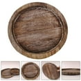 thumbnail image 2 of Rustic Wooden Tray Candle Holder - Small Decorative Plate Pillar Candle Tray Wood for Farmhouse Dinning Table Kitchen Countertop Coffee Table Organizer Home Decor Wedding Centerpiece, 8inch, 2 of 11