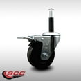 thumbnail image 2 of 3.5 Inch SS Phenolic Swivel 3/4 Inch Expanding Stem Caster Total Lock Brake SCC, 2 of 2