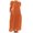 A-Orange32, variant on FINALGANG New Dress For Women Solid Color Short Sleeve O-Neck Cotton Linen Sundress Comfort Loose Fit Dresses With Pockets Breathable Daily Wear